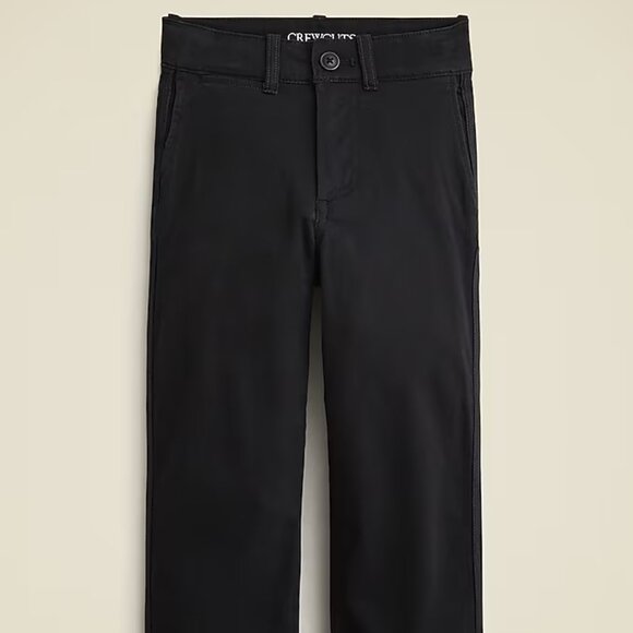 J‎ Crew Black Kids' classic-fit stretch chino pant Boys Size 10 - Picture 1 of 5